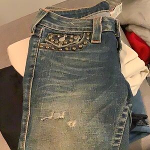 Studded Blue Women's Jeans